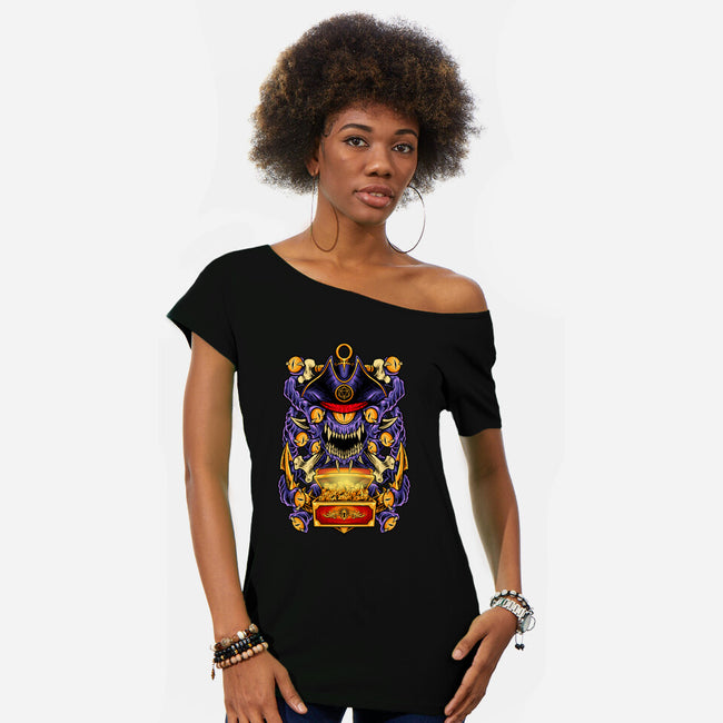 Pirate Beholder-Womens-Off Shoulder-Tee-spoilerinc