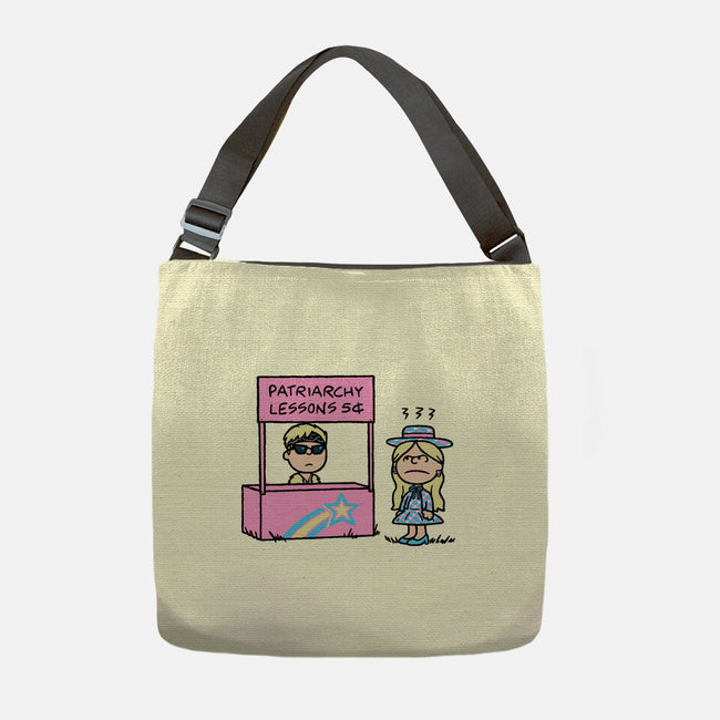 Patriarchy Lessons-None-Adjustable Tote-Bag-Raffiti