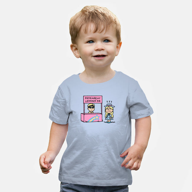 Patriarchy Lessons-Baby-Basic-Tee-Raffiti