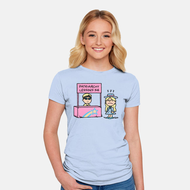 Patriarchy Lessons-Womens-Fitted-Tee-Raffiti