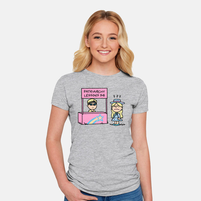 Patriarchy Lessons-Womens-Fitted-Tee-Raffiti