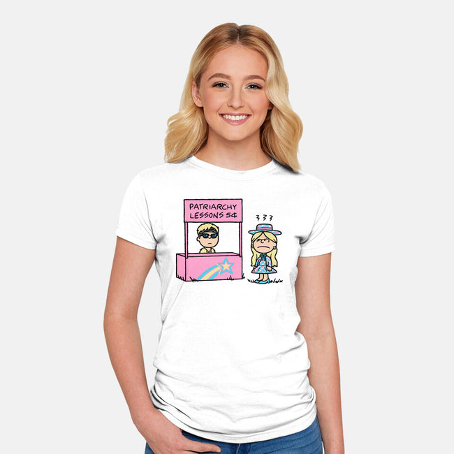 Patriarchy Lessons-Womens-Fitted-Tee-Raffiti