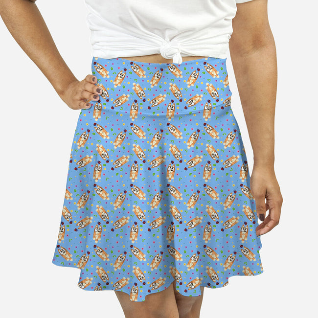 Poor Little Bug On The Wall-Womens-All Over Print Skater-Skirt-Alexhefe