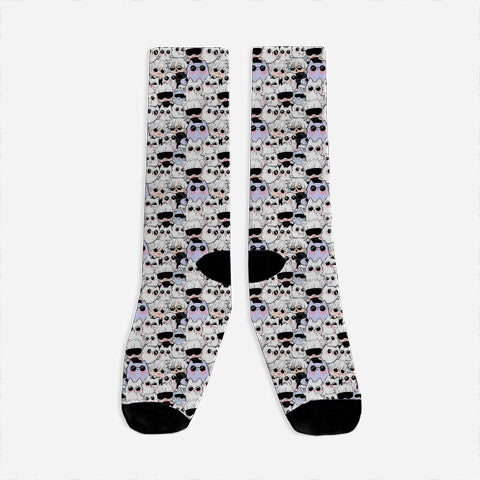 Gojo Satoru Neko-Unisex-All Over Print Crew-Socks-barobaro