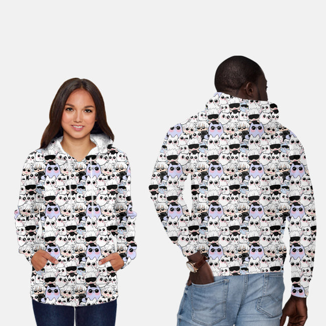 Gojo Satoru Neko-Unisex-All Over Print Pullover-Sweatshirt-barobaro