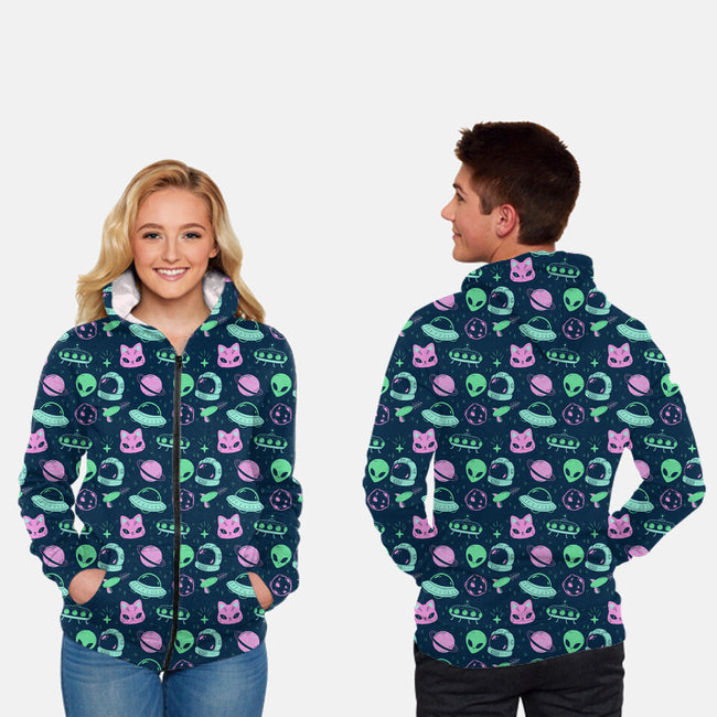 Pastel Alien-Unisex-All Over Print Zip-Up-Sweatshirt-xMorfina