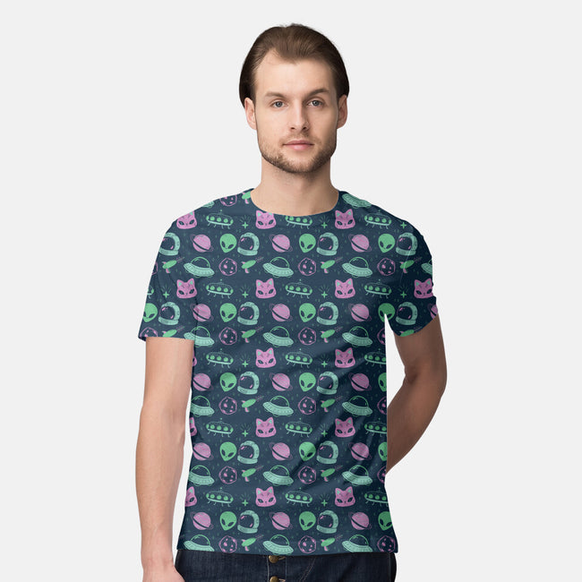 Pastel Alien-Mens-All Over Print Crew Neck-Tee-xMorfina