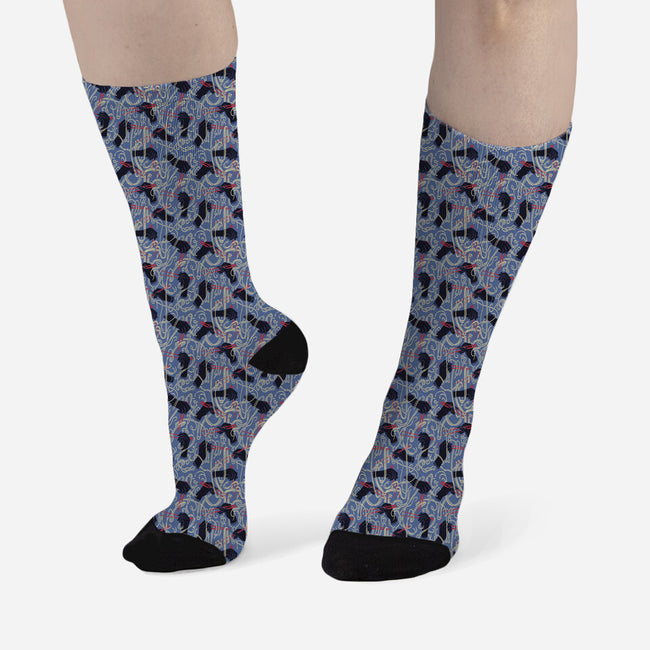 Ramen Ramen Ramen-Unisex-All Over Print Crew-Socks-FHoffman