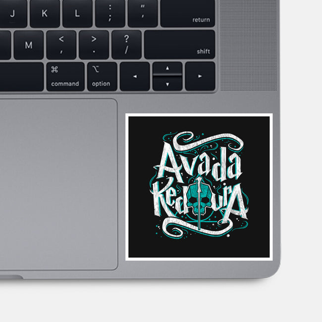 Avada Kedavra-None-Glossy-Sticker-Getsousa!