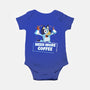 Bluey Needs More Coffee-Baby-Basic-Onesie-MaxoArt