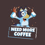 Bluey Needs More Coffee-Unisex-Kitchen-Apron-MaxoArt