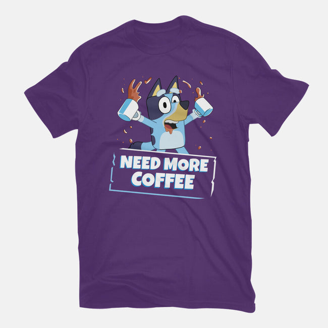 Bluey Needs More Coffee-Mens-Premium-Tee-MaxoArt