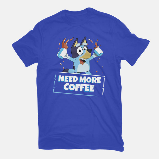 Bluey Needs More Coffee-Youth-Basic-Tee-MaxoArt