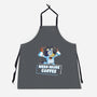 Bluey Needs More Coffee-Unisex-Kitchen-Apron-MaxoArt