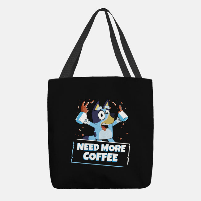 Bluey Needs More Coffee-None-Basic Tote-Bag-MaxoArt