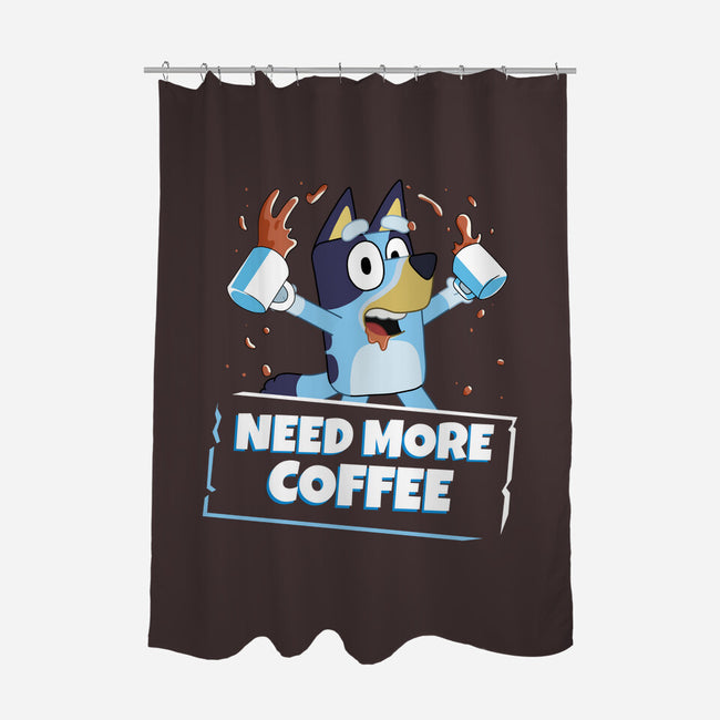 Bluey Needs More Coffee-None-Polyester-Shower Curtain-MaxoArt