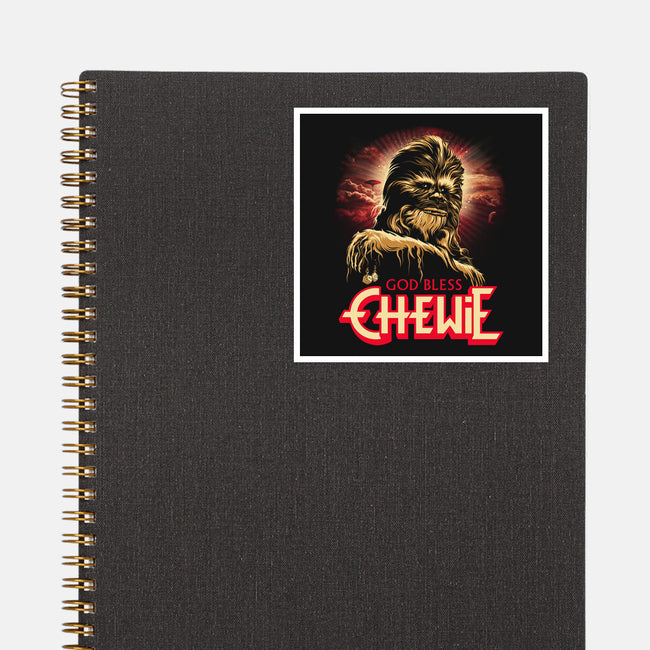 God Bless Chewie-None-Glossy-Sticker-CappO