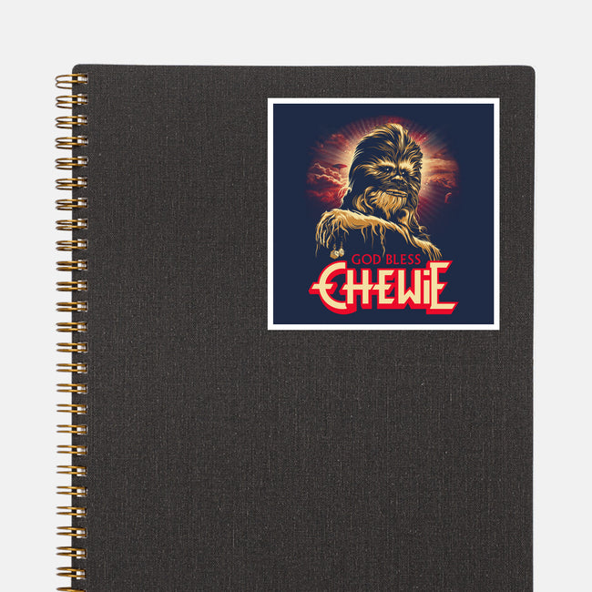 God Bless Chewie-None-Glossy-Sticker-CappO