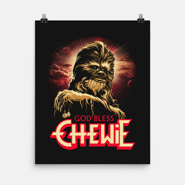 God Bless Chewie-None-Matte-Poster-CappO