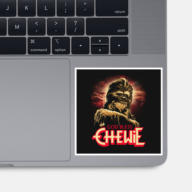 God Bless Chewie-None-Glossy-Sticker-CappO