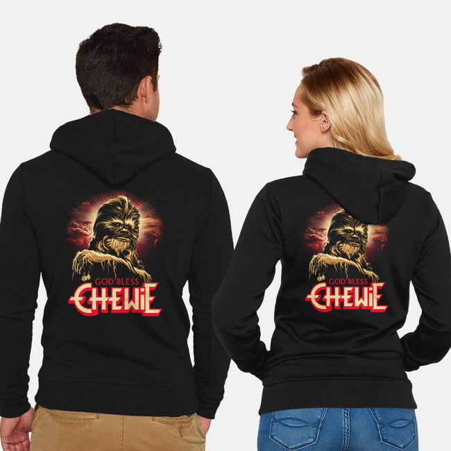 God Bless Chewie-Unisex-Zip-Up-Sweatshirt-CappO