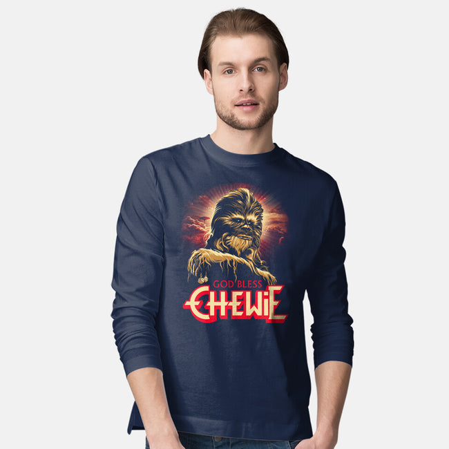 God Bless Chewie-Mens-Long Sleeved-Tee-CappO