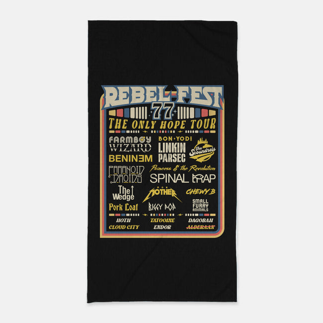 Rebel Fest-None-Beach-Towel-rocketman_art