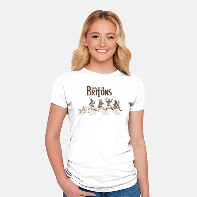 King Of The Britons-Womens-Fitted-Tee-kg07