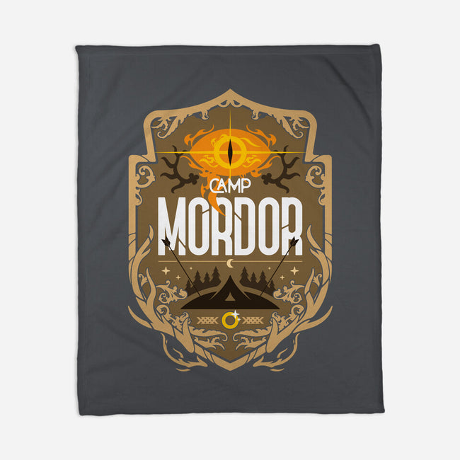 Camp Mordor-None-Fleece-Blanket-BadBox