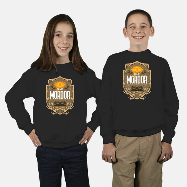 Camp Mordor-Youth-Crew Neck-Sweatshirt-BadBox