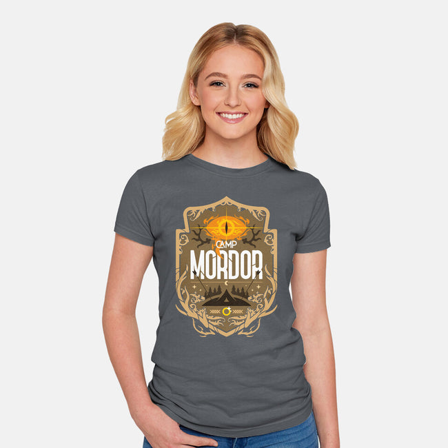 Camp Mordor-Womens-Fitted-Tee-BadBox