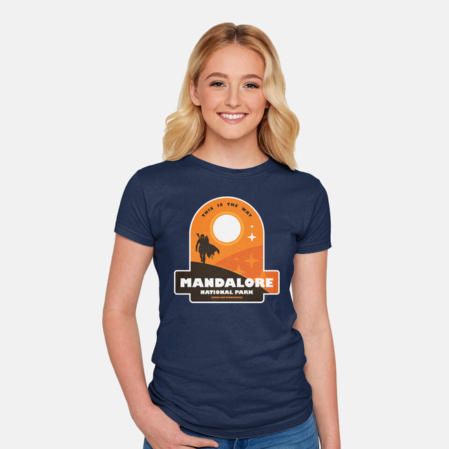 Mandalore National Park-Womens-Fitted-Tee-BadBox