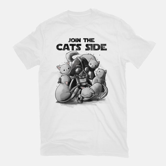 Join The Cats Side-Womens-Fitted-Tee-fanfabio