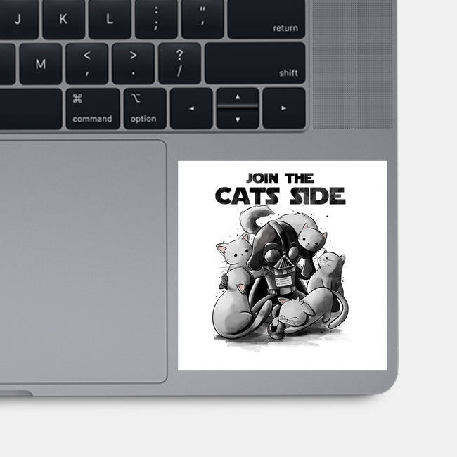 Join The Cats Side-None-Glossy-Sticker-fanfabio