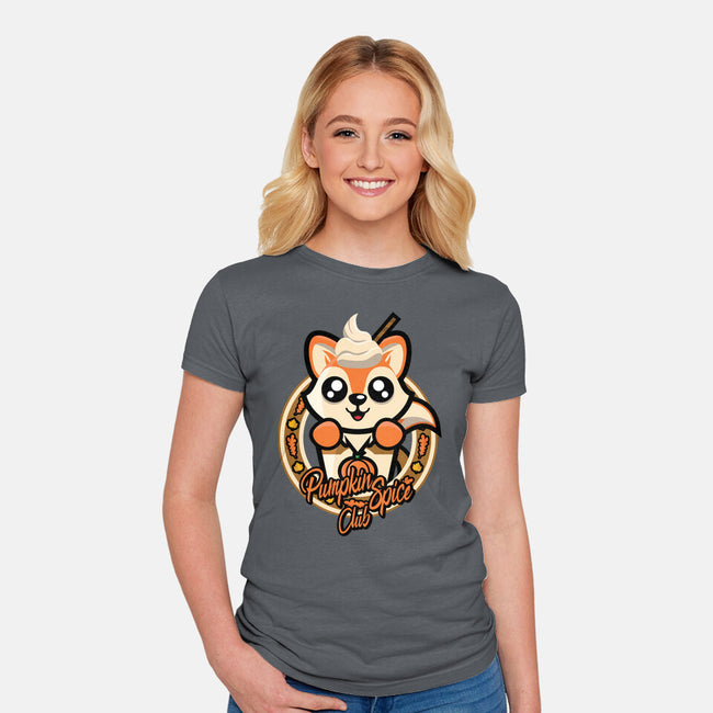 Pumpkin Spice Club-Womens-Fitted-Tee-jrberger