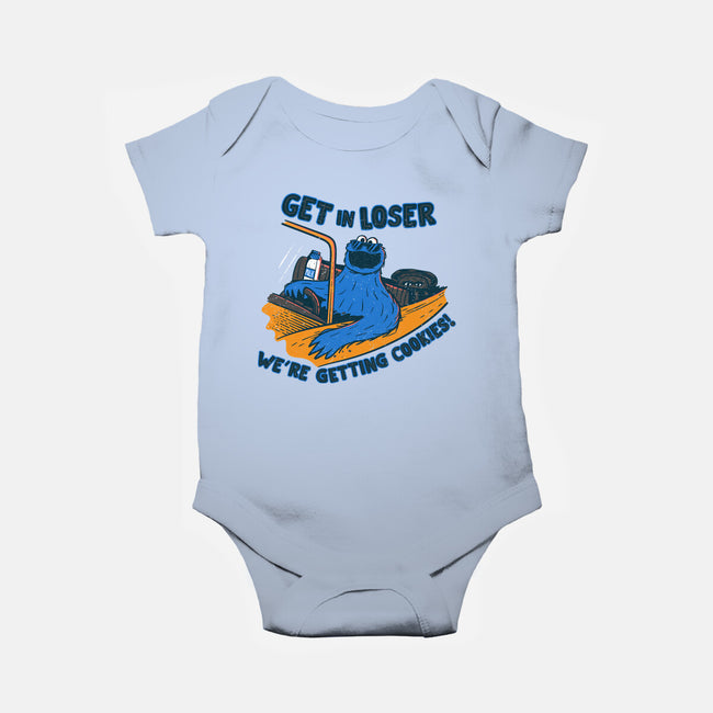 Getting Cookies-Baby-Basic-Onesie-rocketman_art