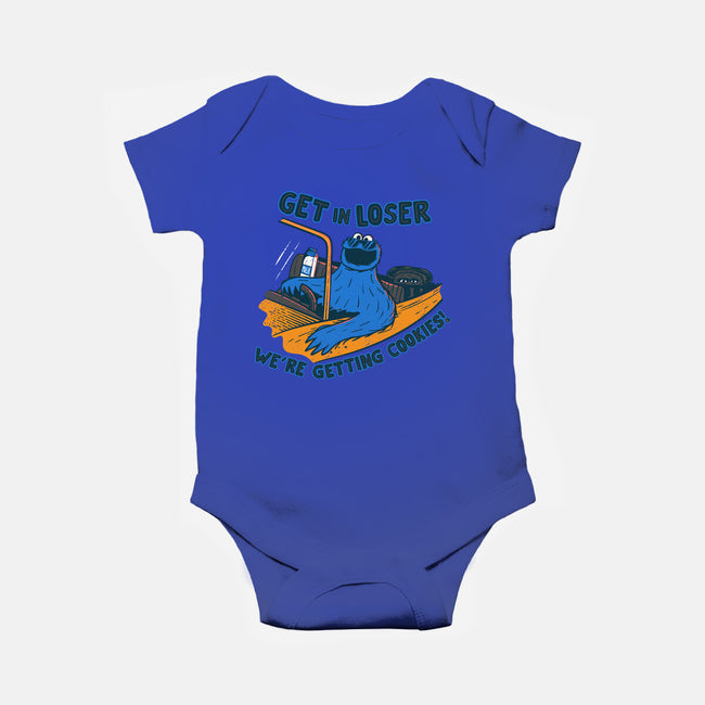 Getting Cookies-Baby-Basic-Onesie-rocketman_art