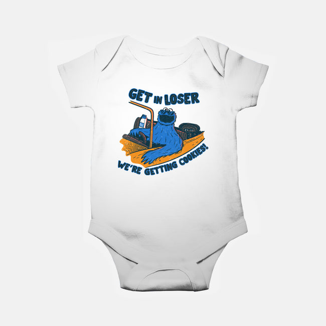 Getting Cookies-Baby-Basic-Onesie-rocketman_art