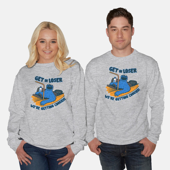 Getting Cookies-Unisex-Crew Neck-Sweatshirt-rocketman_art