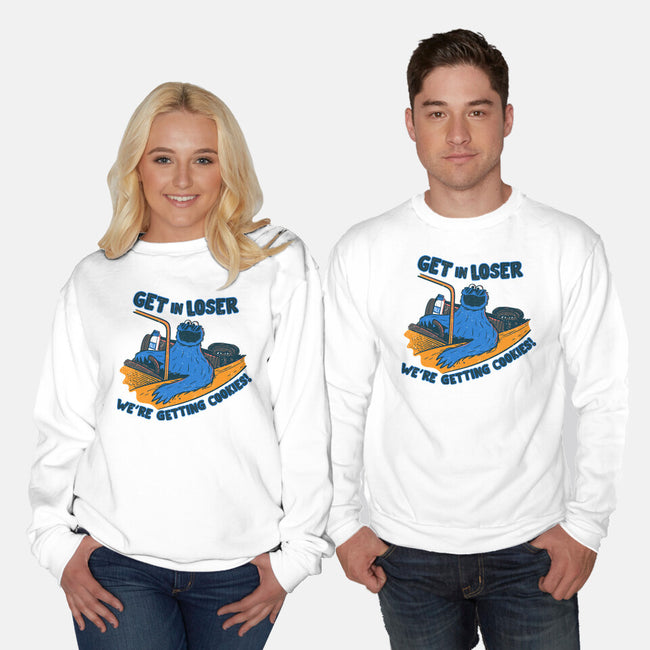 Getting Cookies-Unisex-Crew Neck-Sweatshirt-rocketman_art