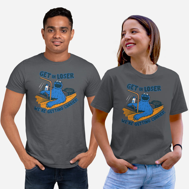 Getting Cookies-Unisex-Basic-Tee-rocketman_art