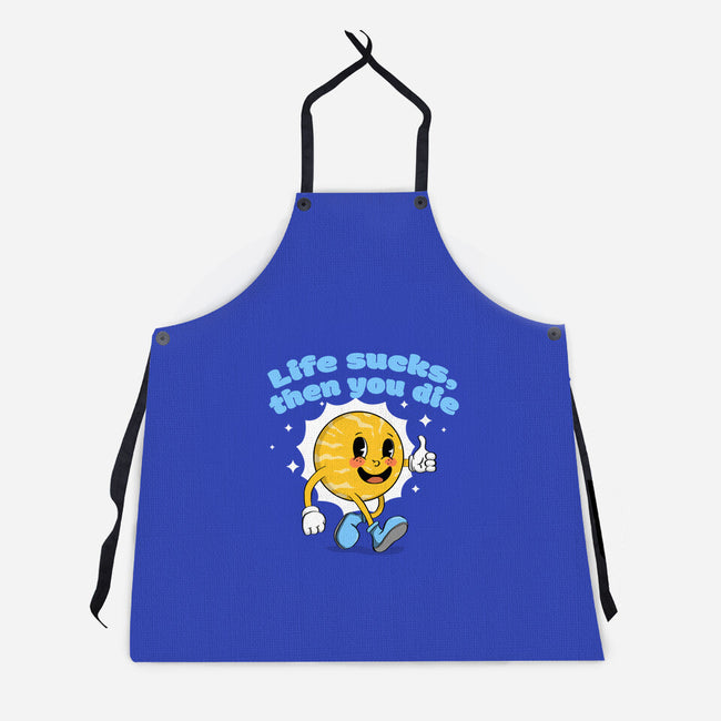 Life Sucks-Unisex-Kitchen-Apron-IKILO