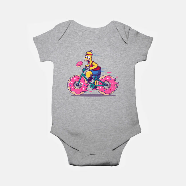 Donut Cycling-Baby-Basic-Onesie-erion_designs