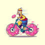 Donut Cycling-None-Removable Cover w Insert-Throw Pillow-erion_designs