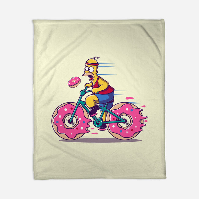 Donut Cycling-None-Fleece-Blanket-erion_designs