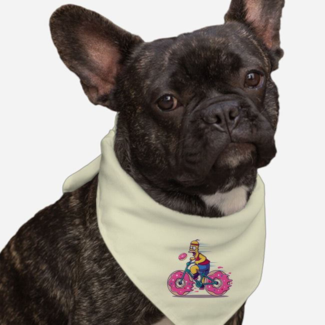 Donut Cycling-Dog-Bandana-Pet Collar-erion_designs