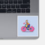 Donut Cycling-None-Glossy-Sticker-erion_designs