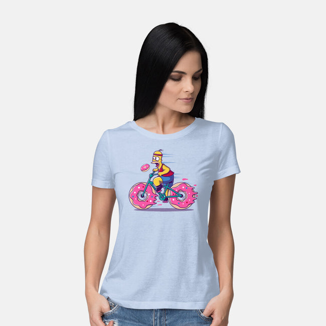 Donut Cycling-Womens-Basic-Tee-erion_designs