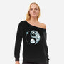 Ying Yang Nightmare-Womens-Off Shoulder-Sweatshirt-Vallina84