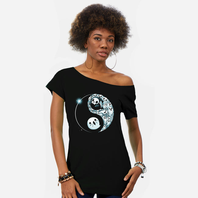 Ying Yang Nightmare-Womens-Off Shoulder-Tee-Vallina84